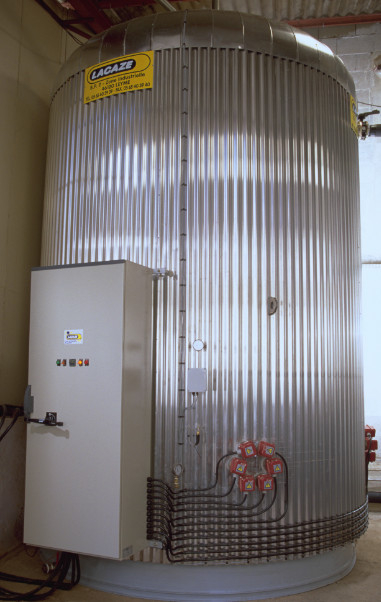 BALLON STOCKAGE AGRO-ALIMENTAIRE AVEC BRULEUR GAZ HYDROGAZ INDUSTRIEL CUVE BACHE : LACAZE ENERGIES